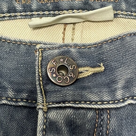 Vintage Levis 514 Slim Straight Jeans W34 L30 Denim Blue - Picture 3 of 12